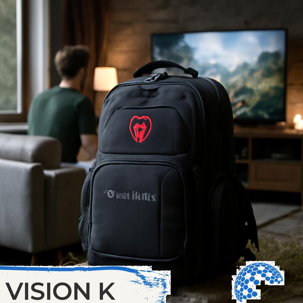 ALT Text: Moderner Gaming-Rucksack mit vielseitigen Fächern und ergonomischem Design für bequemes Entertainment unterwegs.